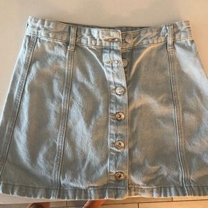 F21 Button up denim skirt size 26